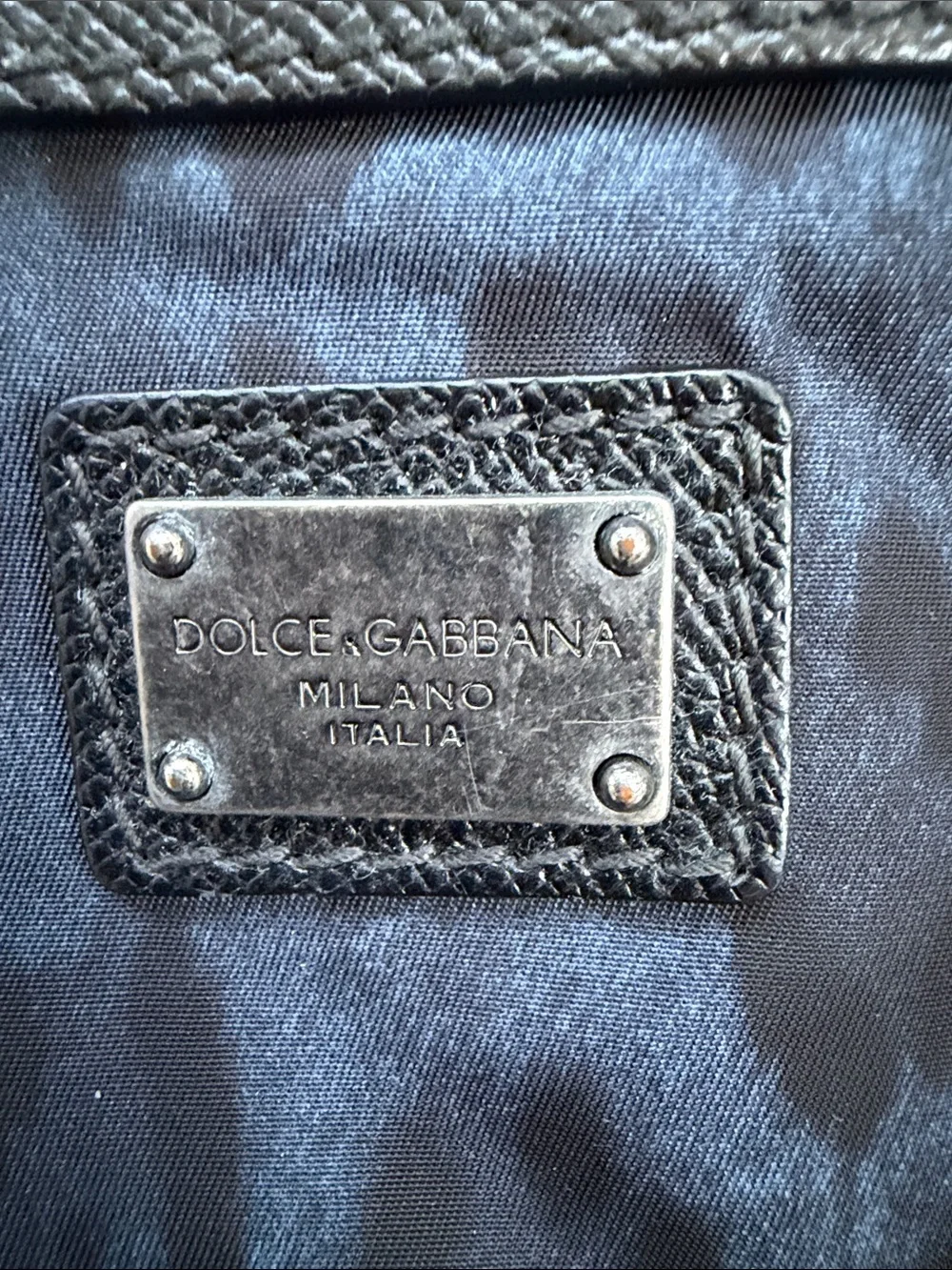 Dolce & Gabbana Men’s Leopard Messenger Bag – Repair Needed